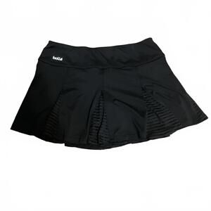 Bollé Women's Black Athletic Sporty Tennis Yoga Running Skirt Skort Size Large